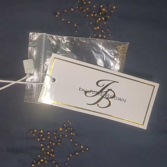 JB by Julie Brown* beaded sheath cap sleeve round neck zipper back dress - Picture 12 of 13